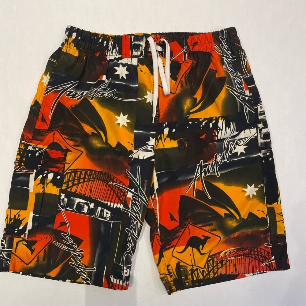 Lonely Planet Australia Graphic Swim Trunks Size Medium
